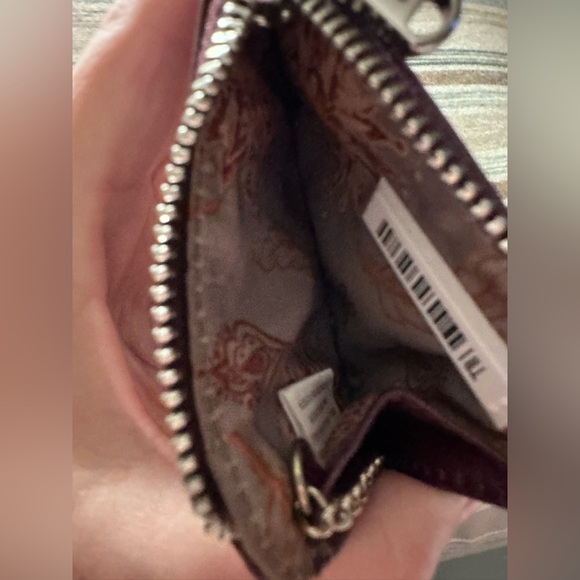 HOBO Eggplant Leather Card Holder - Picture 4 of 4